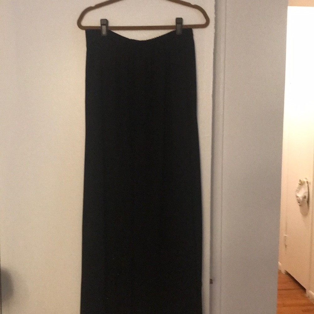 Black dressy pants. Beading downtrend left leg